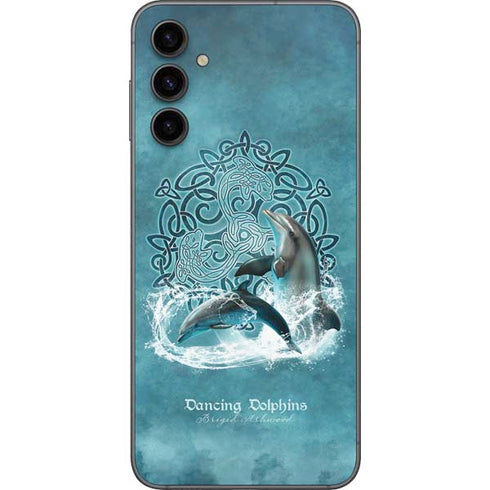 Brigid Ashwood Dolphin Celtic Knot Galaxy A14 5G Skin