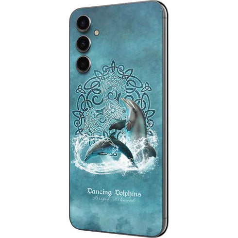 Brigid Ashwood Dolphin Celtic Knot Galaxy A14 5G Skin