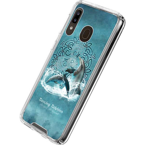 Brigid Ashwood Dolphin Celtic Knot Galaxy A30 Clear Case