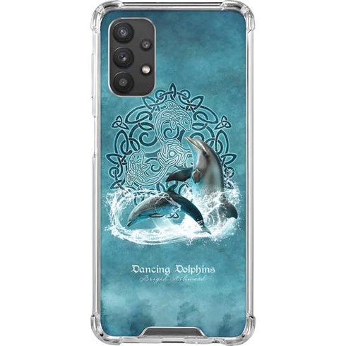 Brigid Ashwood Dolphin Celtic Knot Galaxy A32 5G Clear Case