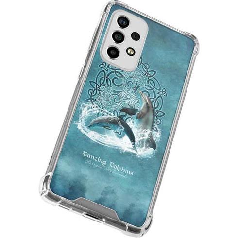 Brigid Ashwood Dolphin Celtic Knot Galaxy A53 5G Clear Case