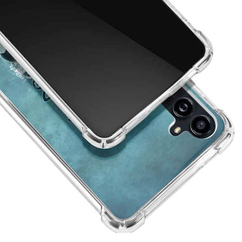 Dolphin Celtic Knot by Brigid Ashwood Galaxy A54 5G Clear Case