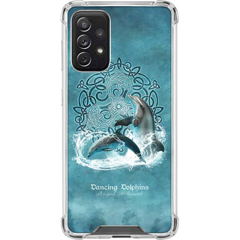 Brigid Ashwood Dolphin Celtic Knot Galaxy A72 5G Clear Case