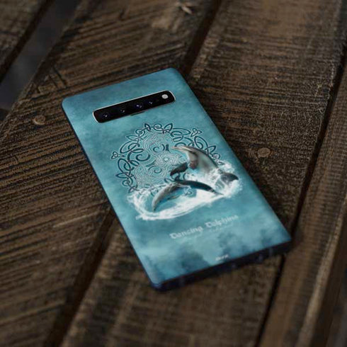 Brigid Ashwood Dolphin Celtic Knot Galaxy S10 Plus Skin