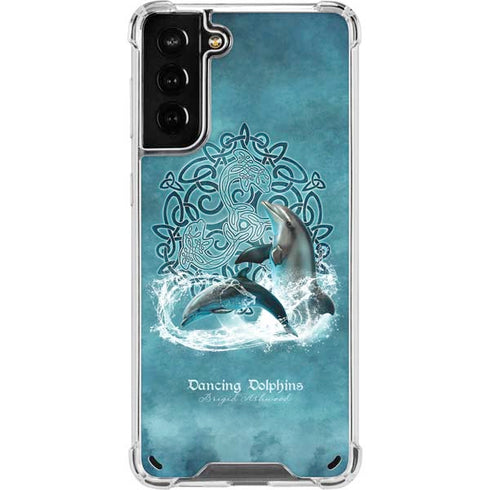 Brigid Ashwood Dolphin Celtic Knot Galaxy S21 Plus 5G Clear Case