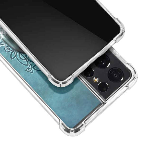 Brigid Ashwood Dolphin Celtic Knot Galaxy S21 Ultra 5G Clear Case