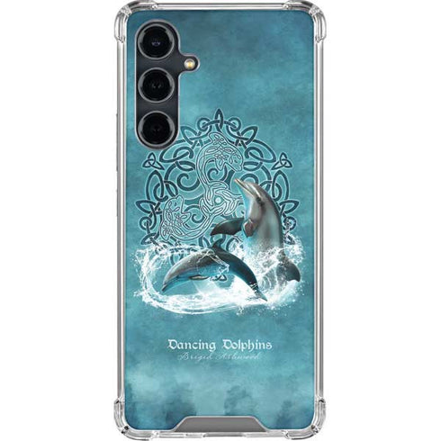 Dolphin Celtic Knot by Brigid Ashwood Galaxy S23 FE Clear Case
