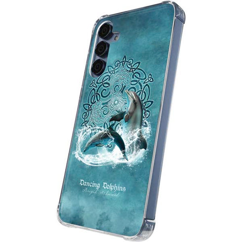 Dolphin Celtic Knot by Brigid Ashwood Galaxy S24 Clear Case