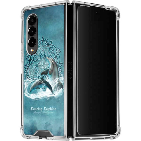 Brigid Ashwood Dolphin Celtic Knot Galaxy Z Fold4 5G Clear Case
