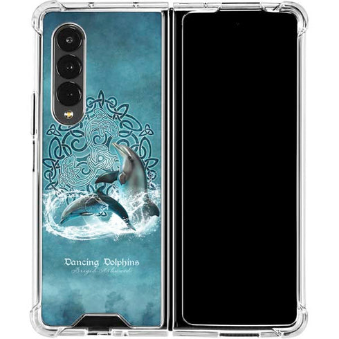 Brigid Ashwood Dolphin Celtic Knot Galaxy Z Fold4 5G Clear Case
