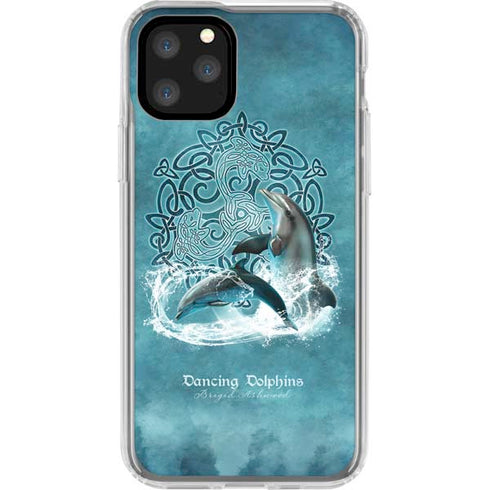 Dolphin Celtic Knot by Brigid Ashwood iPhone 11 Pro Clear Case