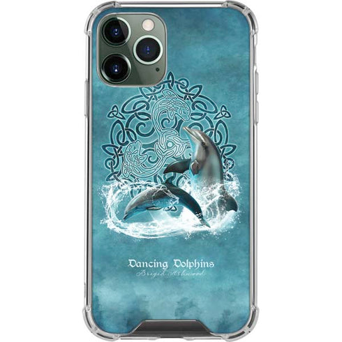Dolphin Celtic Knot by Brigid Ashwood iPhone 11 Pro Max Clear Case