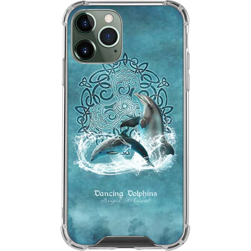Brigid Ashwood Dolphin Celtic Knot iPhone 12 Pro Max Clear Case