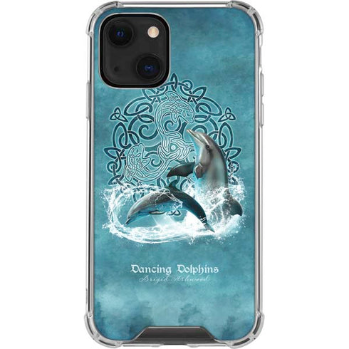 Brigid Ashwood Dolphin Celtic Knot iPhone 13 Mini Clear Case