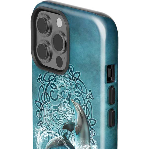 Brigid Ashwood Dolphin Celtic Knot iPhone 13 Pro Max Impact Case