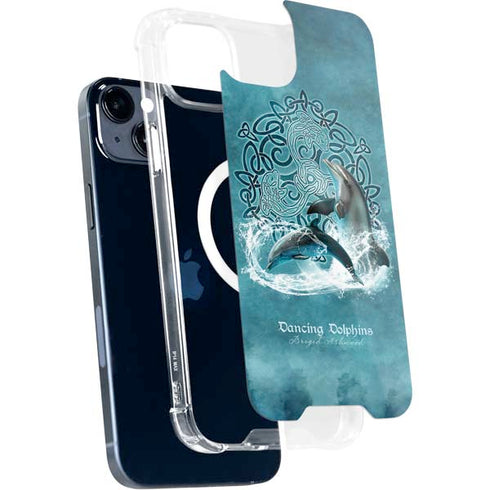 Dolphin Celtic Knot by Brigid Ashwood iPhone 15 Plus MagSafe Case