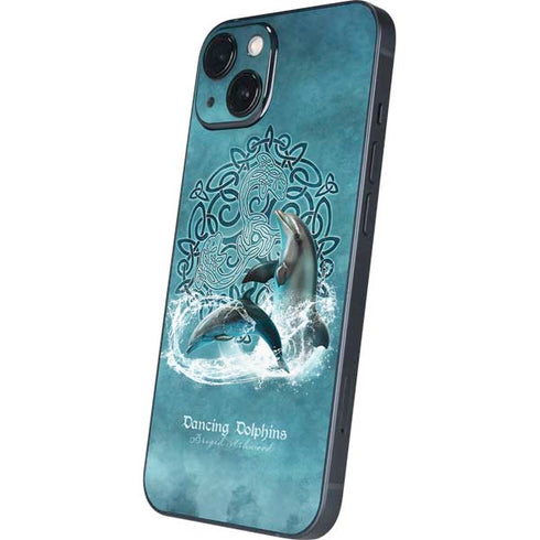 Dolphin Celtic Knot by Brigid Ashwood iPhone 15 Plus Skin
