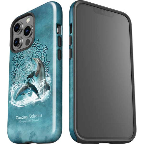Dolphin Celtic Knot by Brigid Ashwood iPhone 15 Pro Impact Case