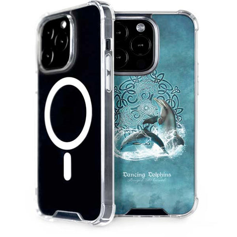 Dolphin Celtic Knot by Brigid Ashwood iPhone 15 Pro MagSafe Case
