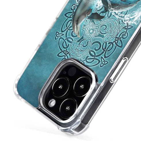 Dolphin Celtic Knot by Brigid Ashwood iPhone 15 Pro MagSafe Case