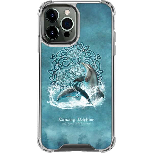 Brigid Ashwood Dolphin Celtic Knot iPhone 14 Pro Max Clear Case