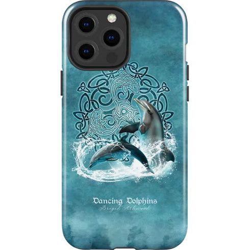 Dolphin Celtic Knot by Brigid Ashwood iPhone 15 Pro Max Impact Case
