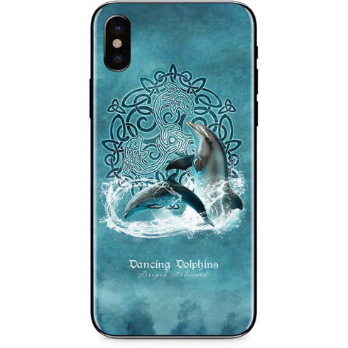 Brigid Ashwood Dolphin Celtic Knot iPhone X Skin