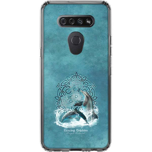 Dolphin Celtic Knot by Brigid Ashwood LG K51/Q51 Clear Case