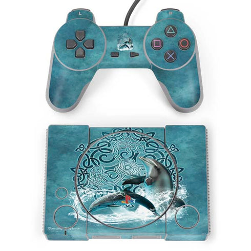 Brigid Ashwood Dolphin Celtic Knot PlayStation Classic Bundle Skin
