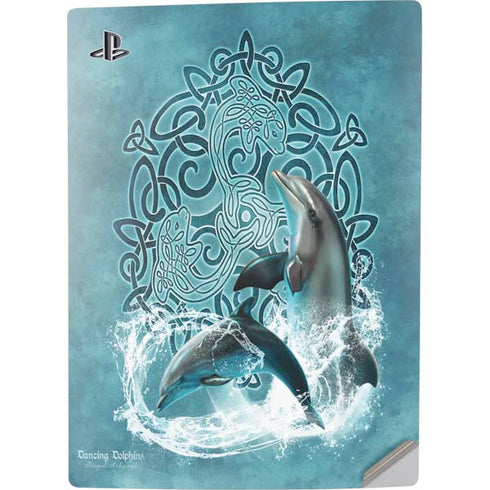 Brigid Ashwood Dolphin Celtic Knot PS5 Digital Edition Console Skin