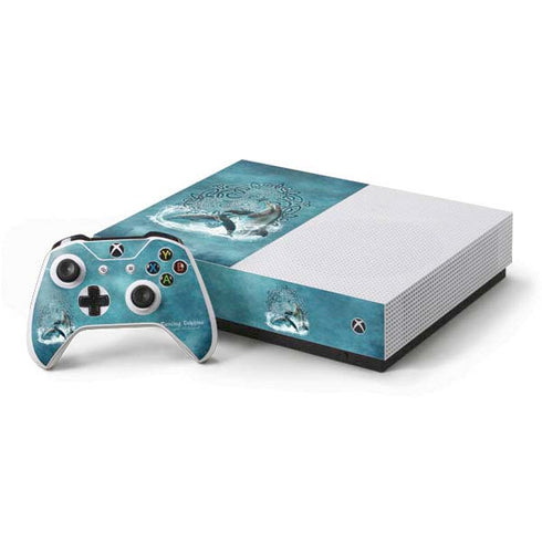 Brigid Ashwood Dolphin Celtic Knot Xbox One S All-Digital Edition Bundle Skin