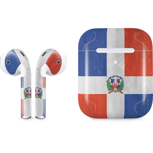 Dominican Republic Flag Distressed Apple AirPods 2 Skin
