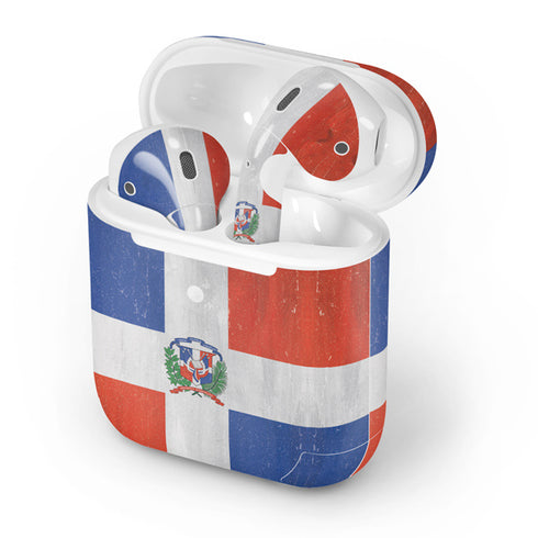 Dominican Republic Flag Distressed Apple AirPods 2 Skin