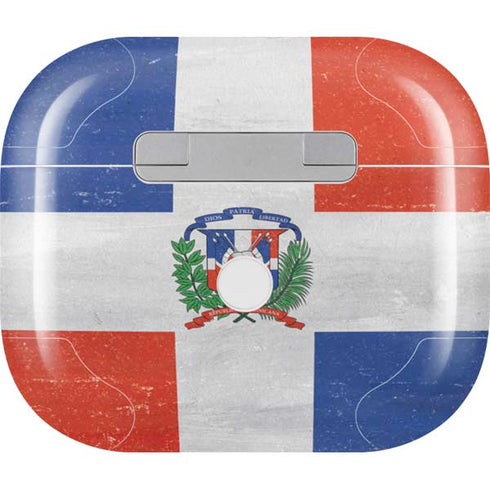Dominican Republic Flag Distressed Apple AirPods (3rd Gen 2021) Skin