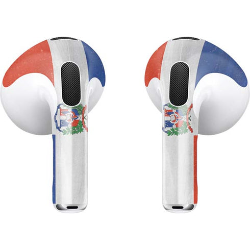 Dominican Republic Flag Distressed Apple AirPods (3rd Gen 2021) Skin