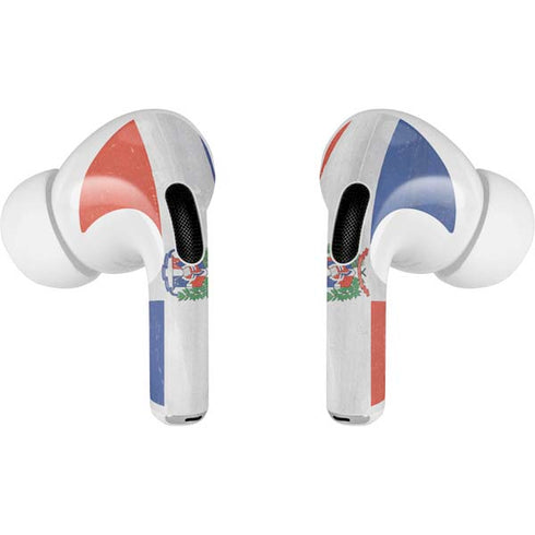 Dominican Republic Flag Distressed Apple AirPods Pro Skin
