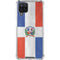 Dominican Republic Flag Distressed Galaxy A12 Clear Case