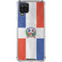 Dominican Republic Flag Distressed Galaxy A12 Clear Case