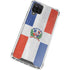 Dominican Republic Flag Distressed Galaxy A12 Clear Case