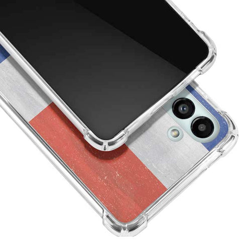 Dominican Republic Flag Distressed Galaxy A13 5G Clear Case