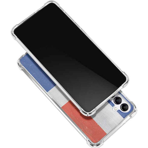 Dominican Republic Flag Distressed Galaxy A15 5G Clear Case