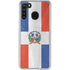 Dominican Republic Flag Distressed Galaxy A21 Clear Case