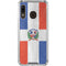 Dominican Republic Flag Distressed Galaxy A30 Clear Case
