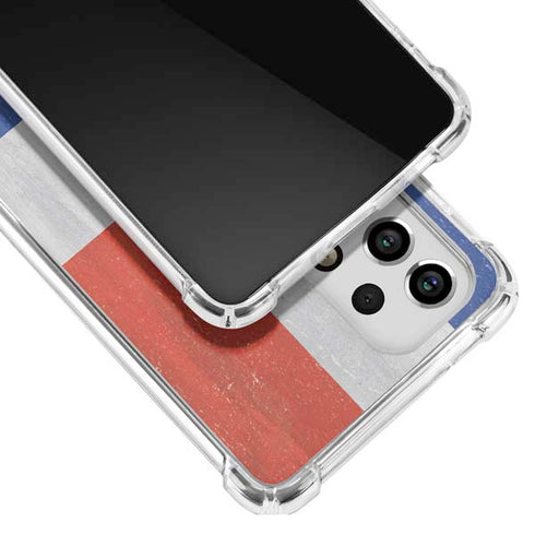 Dominican Republic Flag Distressed Galaxy A33 5G Clear Case