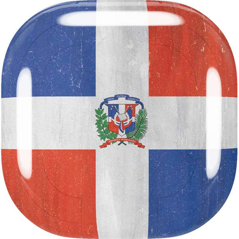 Dominican Republic Flag Distressed Galaxy Buds Live Skin