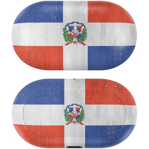 Dominican Republic Flag Distressed Galaxy Buds Skin