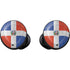 Dominican Republic Flag Distressed Galaxy Buds Skin