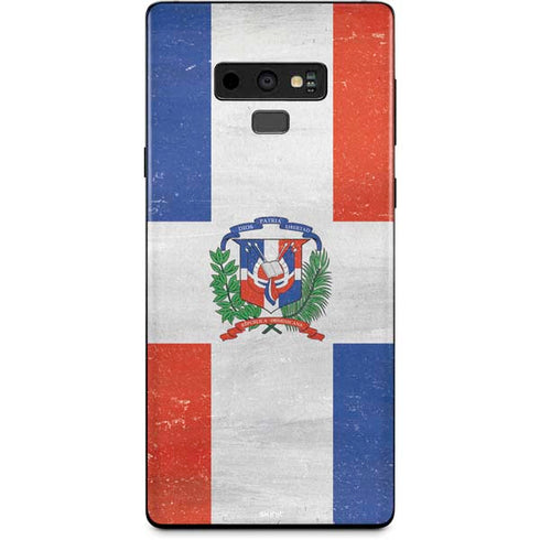 Dominican Republic Flag Distressed Galaxy Note 9 Skin