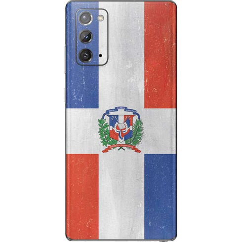 Dominican Republic Flag Distressed Galaxy Note20 5G Skin