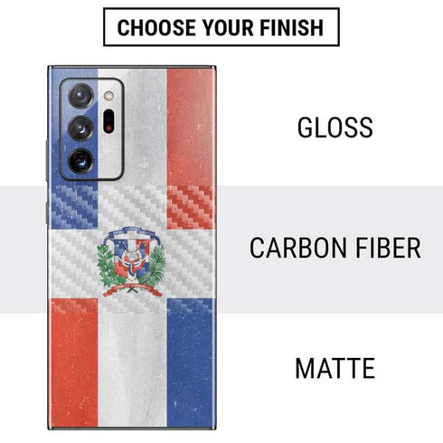 Dominican Republic Flag Distressed Galaxy Note20 Ultra 5G Skin